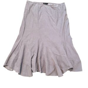 Vintage Style & Co Gray Asymmetrical Midi Skirt